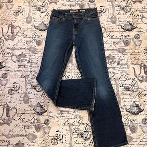 Y2K Vintage Old Navy Womens Boot Cut Jeans Stretch Blue Denim Regular Fit Size 4